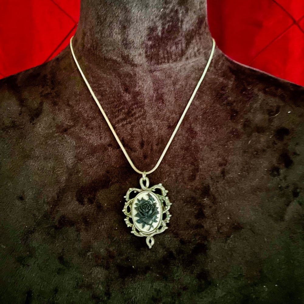 Rose With Thorns Necklace